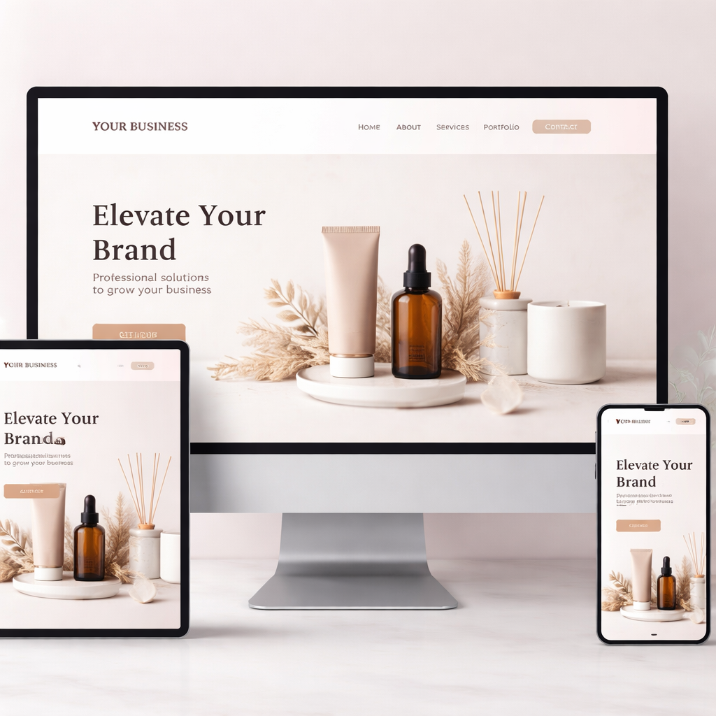 One-Pager Website Vorschau