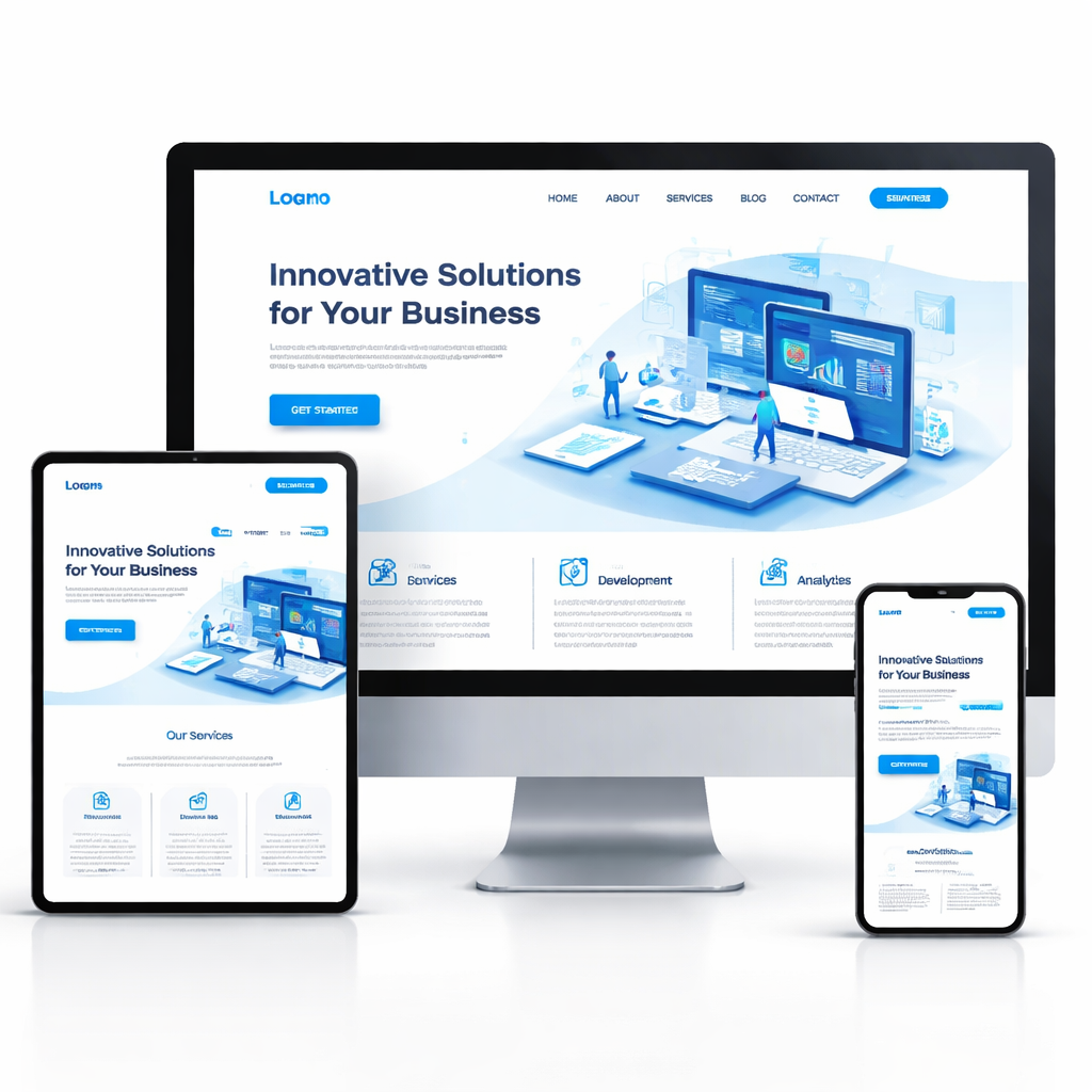 Landingpage Website Vorschau
